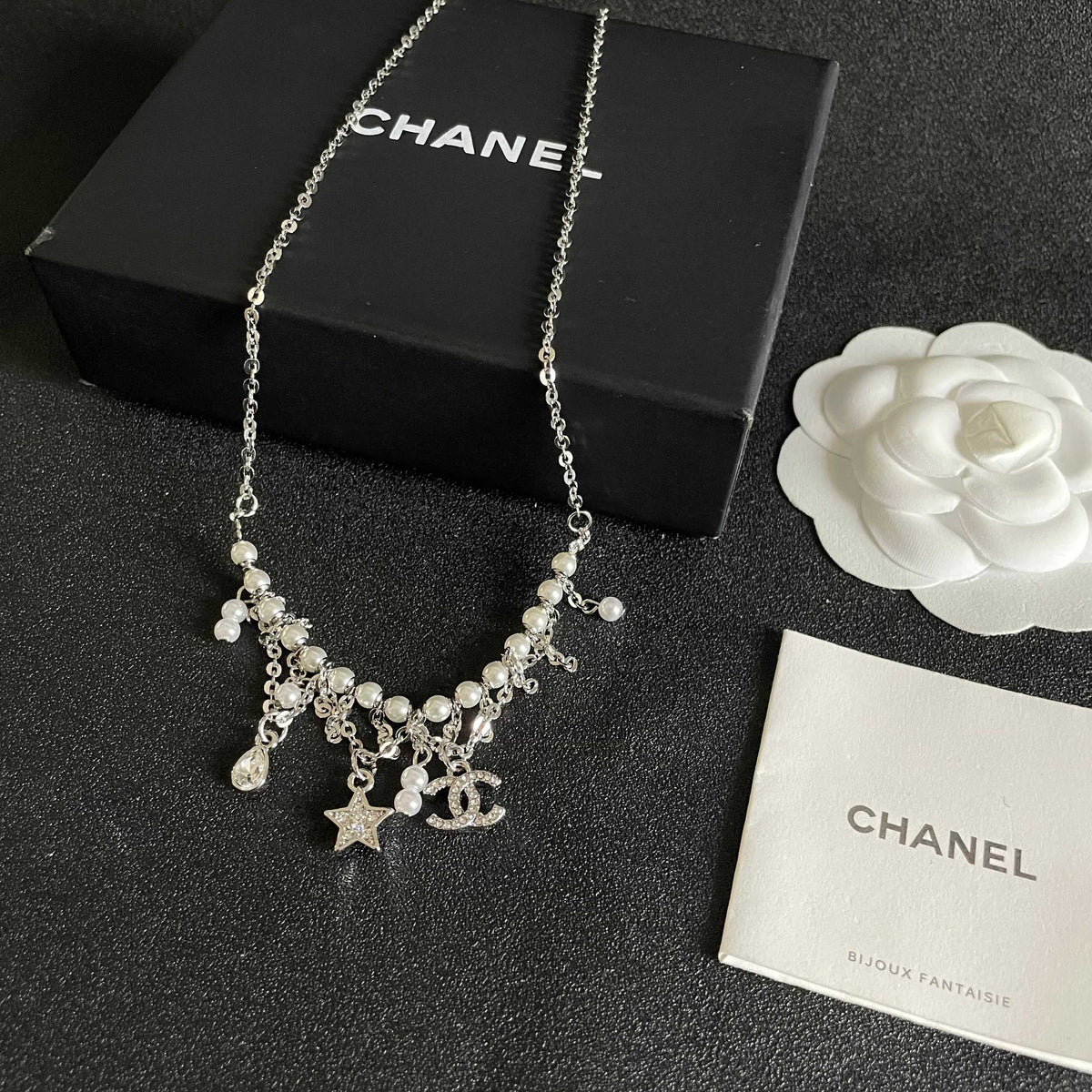 Signature Emblem Pendant Necklace in Polished Metal-Tone – Design 105 close-up detail