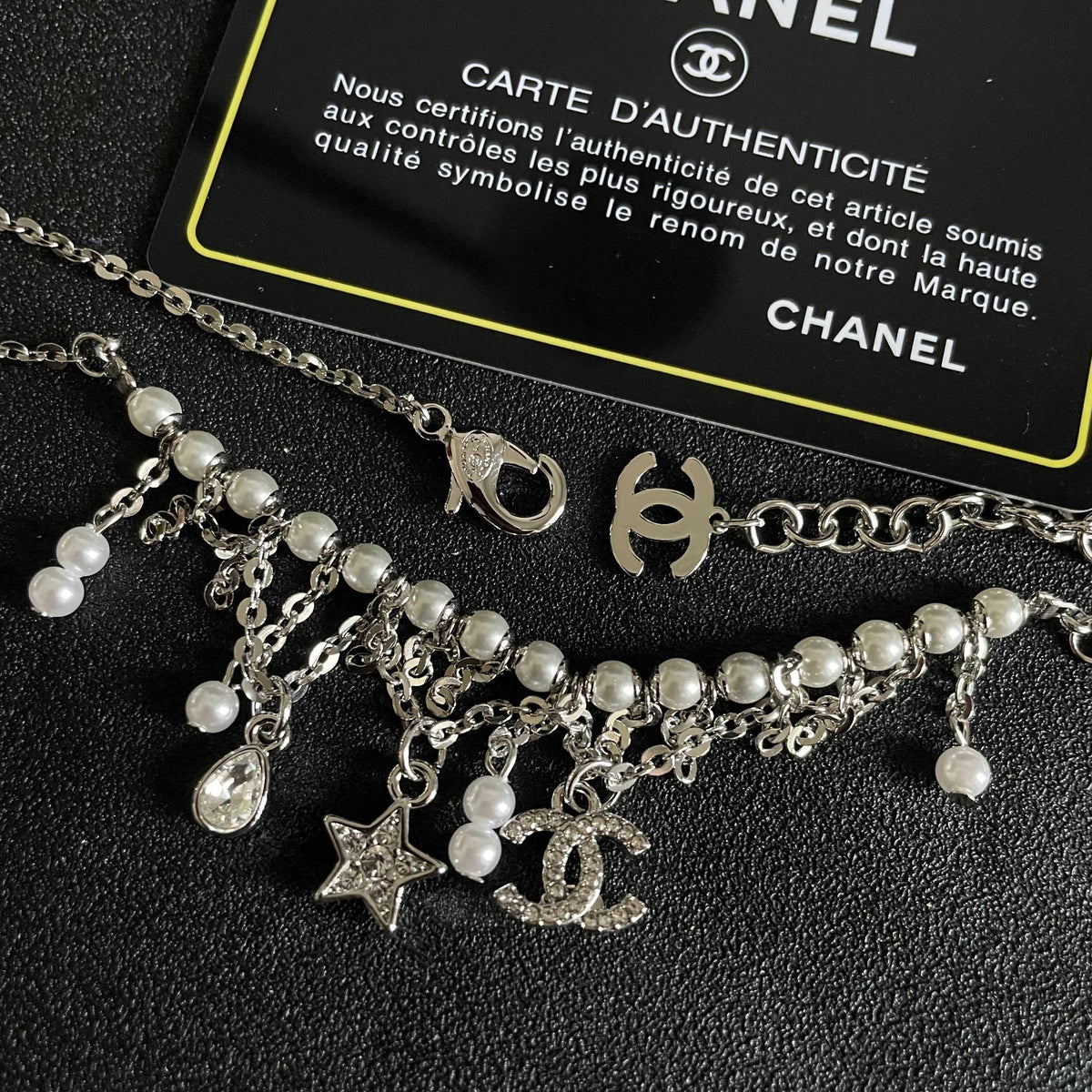 Signature Emblem Pendant Necklace in Polished Metal-Tone – Design 105 front product view