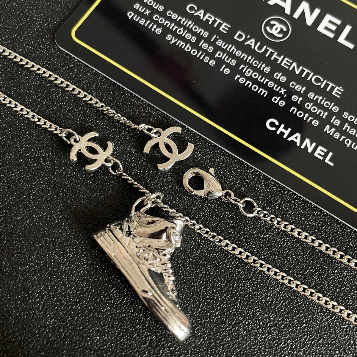 Signature Emblem Pendant Necklace in Polished Metal-Tone – Design 102 main product view