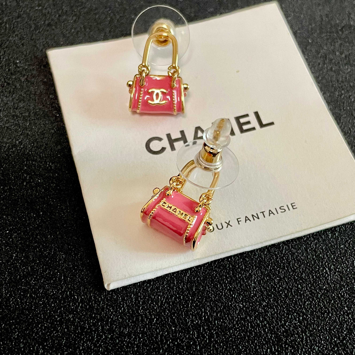 Signature Emblem Stud Earrings in Polished Metal-Tone – Design 101 main product view