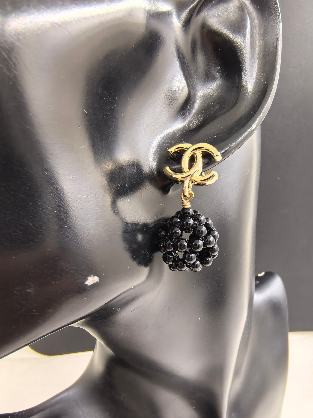 Pearl Pearl-Detail Statement Earrings – Pearl Detail – Design 014 front product view
