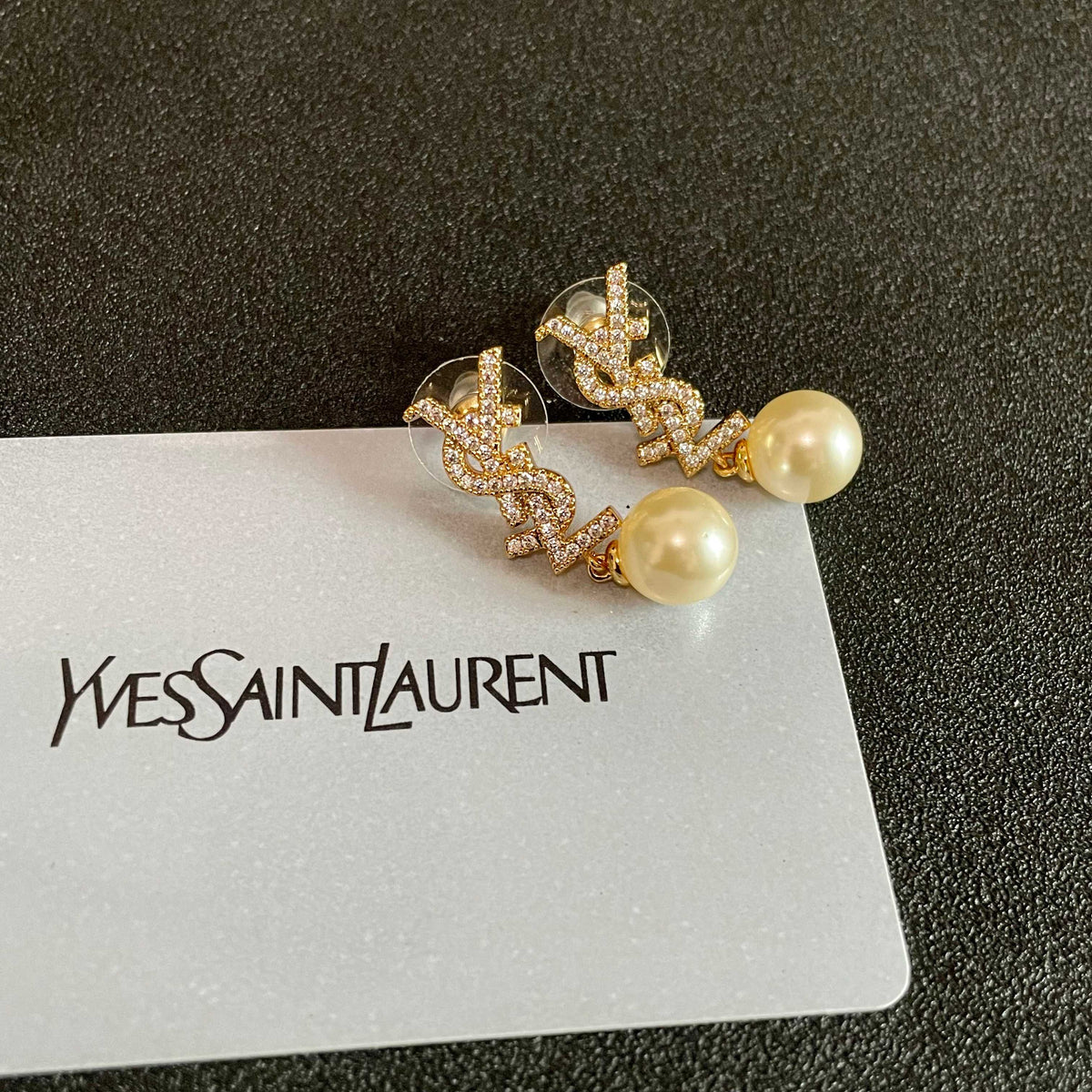 Geometric Emblem Stud Earrings in Silver-Tone – Vintage Detail – Design 011 front product view