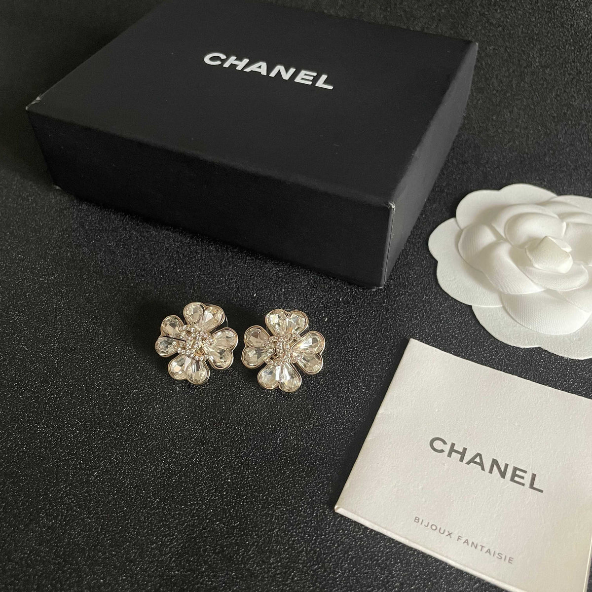 Signature Emblem Stud Earrings in Polished Metal-Tone – Design 122 close-up detail