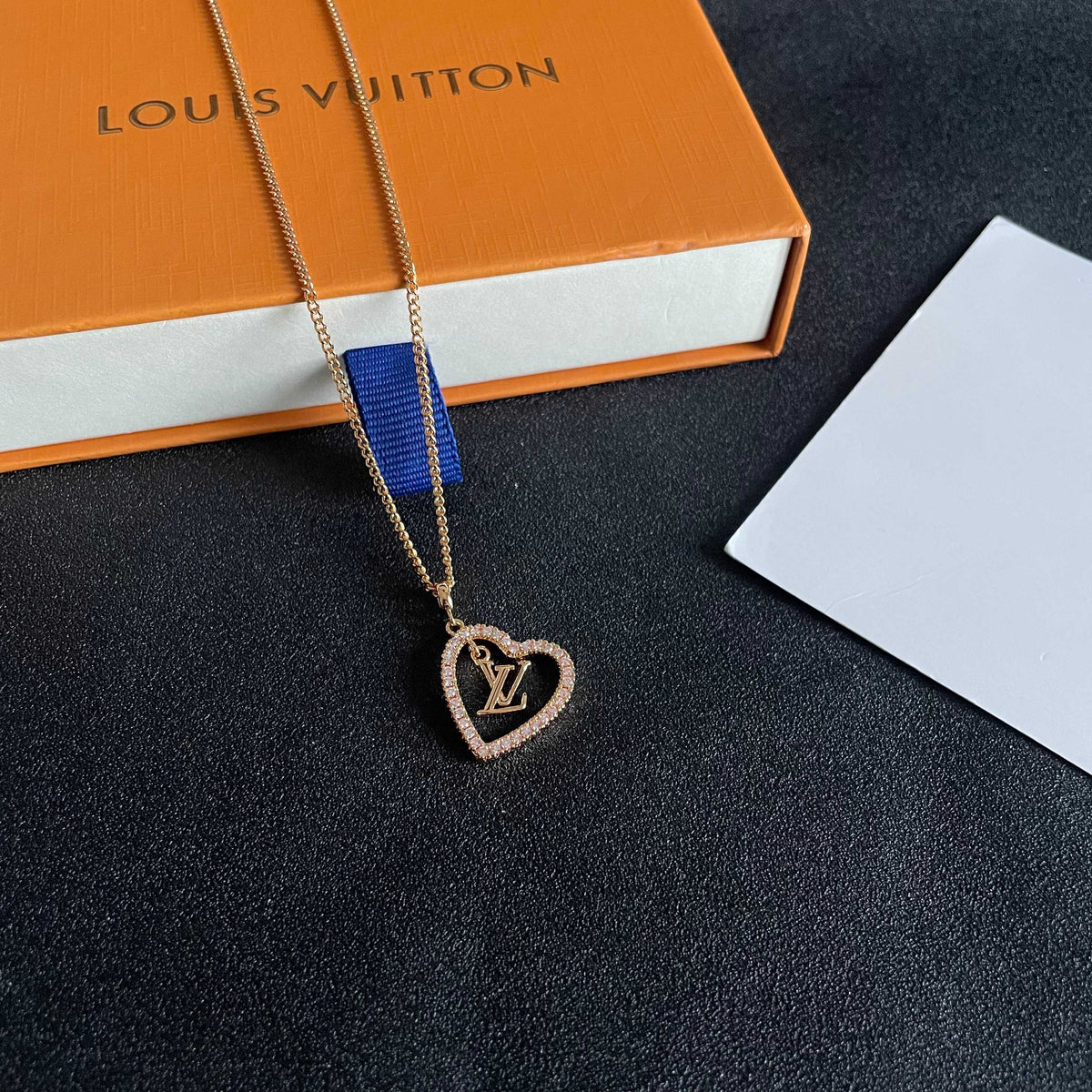 Geometric Emblem Pendant Necklace in Gold-Tone – Design 071 close-up detail