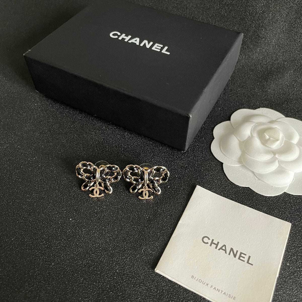 Signature Emblem Stud Earrings in Polished Metal-Tone – Design 119 close-up detail