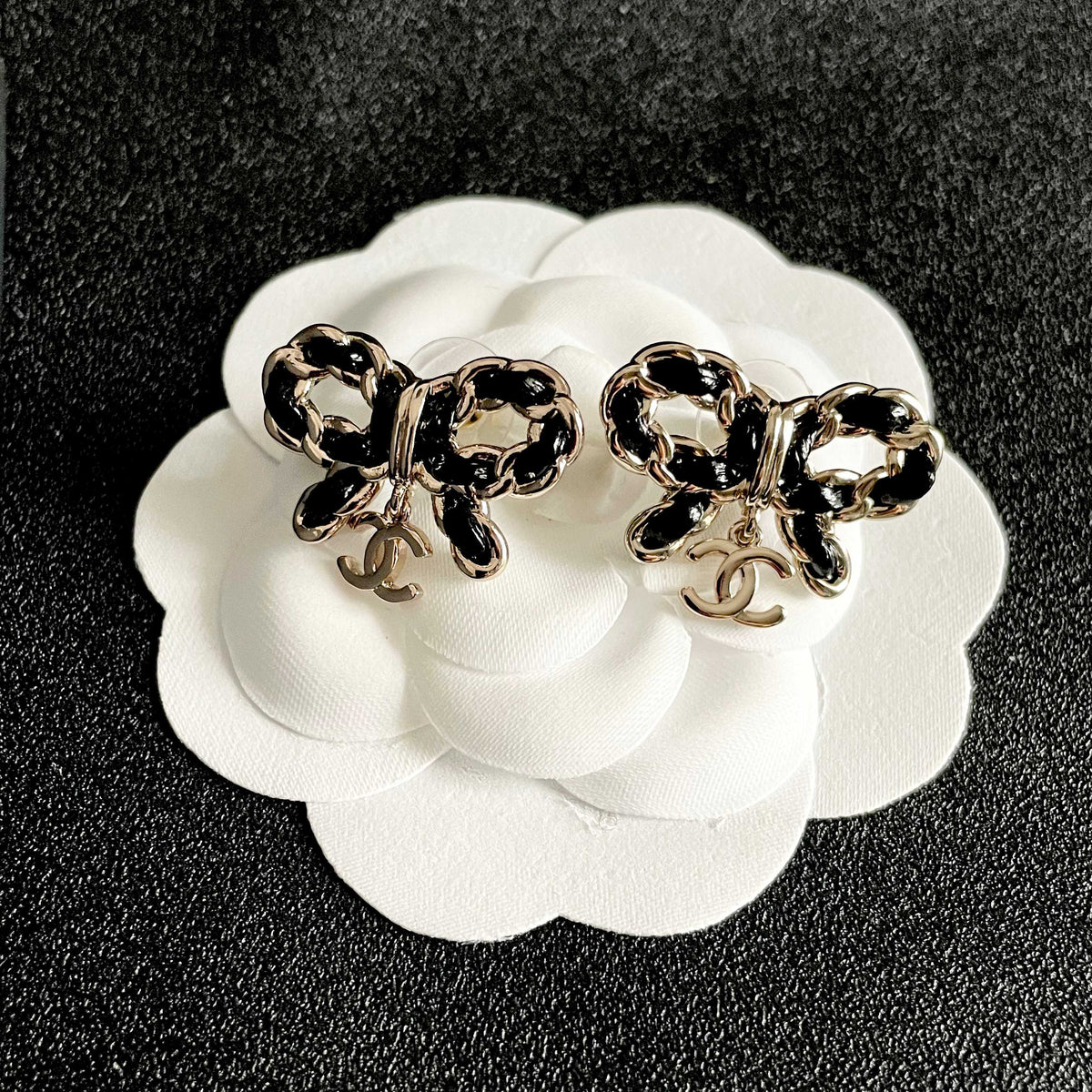 Signature Emblem Stud Earrings in Polished Metal-Tone – Design 119 front product view