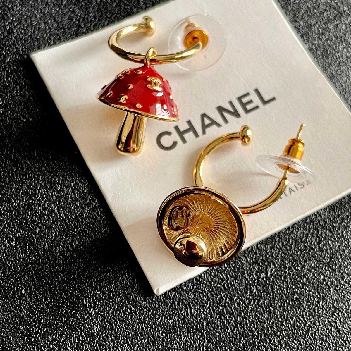Signature Emblem Stud Earrings in Polished Metal-Tone – Design 116 main product view