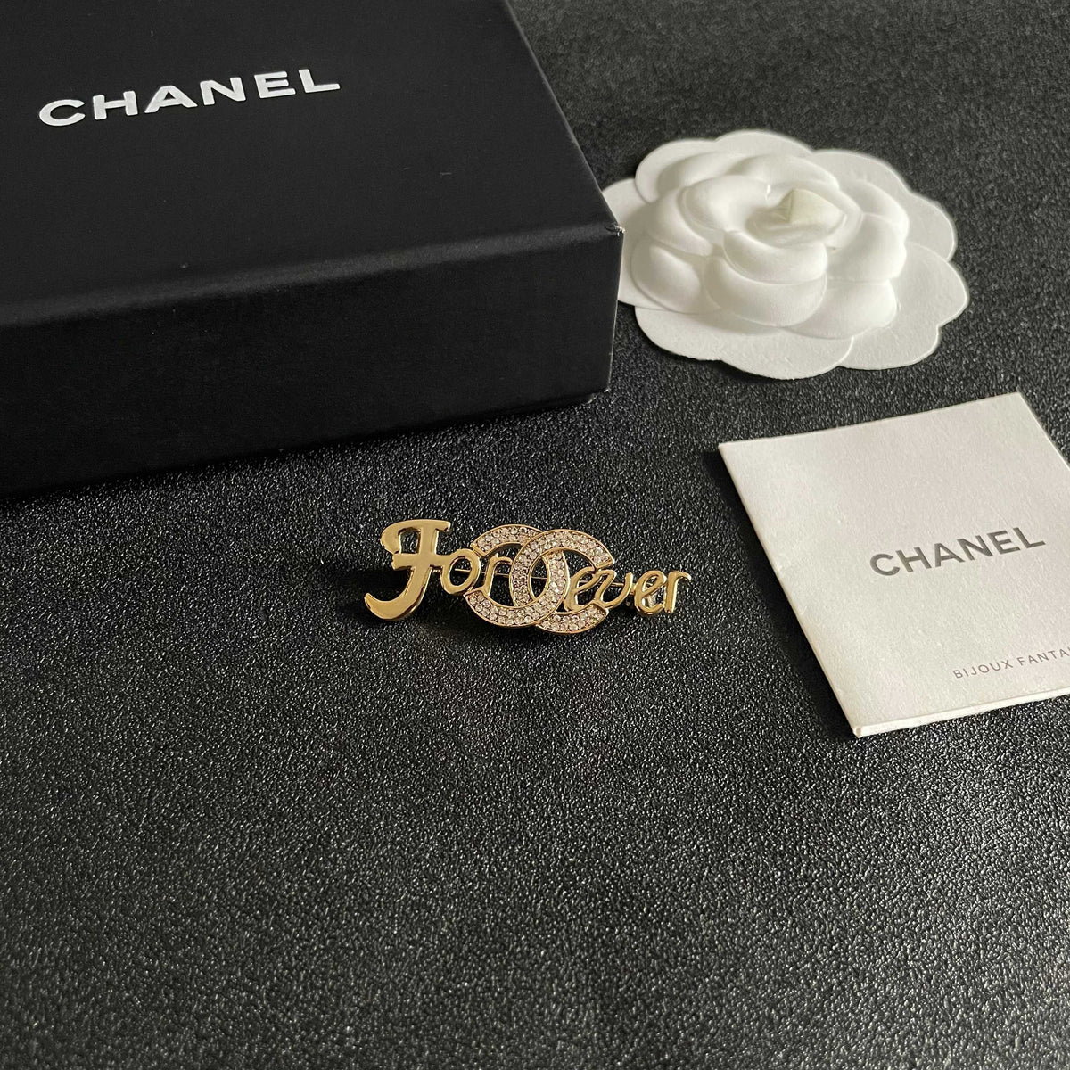Signature Emblem Brooch in Polished Metal-Tone – Design 059 styled product view