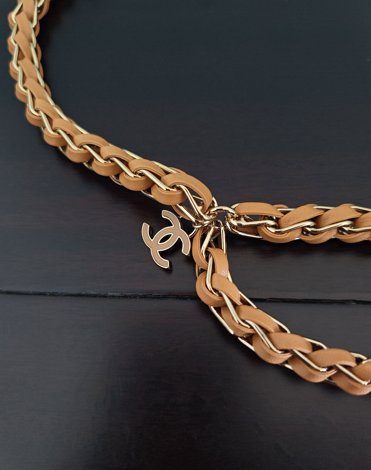 Signature Emblem Jewelry Accessory in Gold-Tone – Design 026 front product view