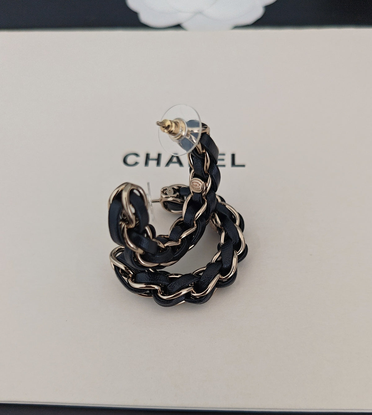 Signature Emblem Jewelry Accessory in Gold-Tone – Black Detail – Design 003 detail view