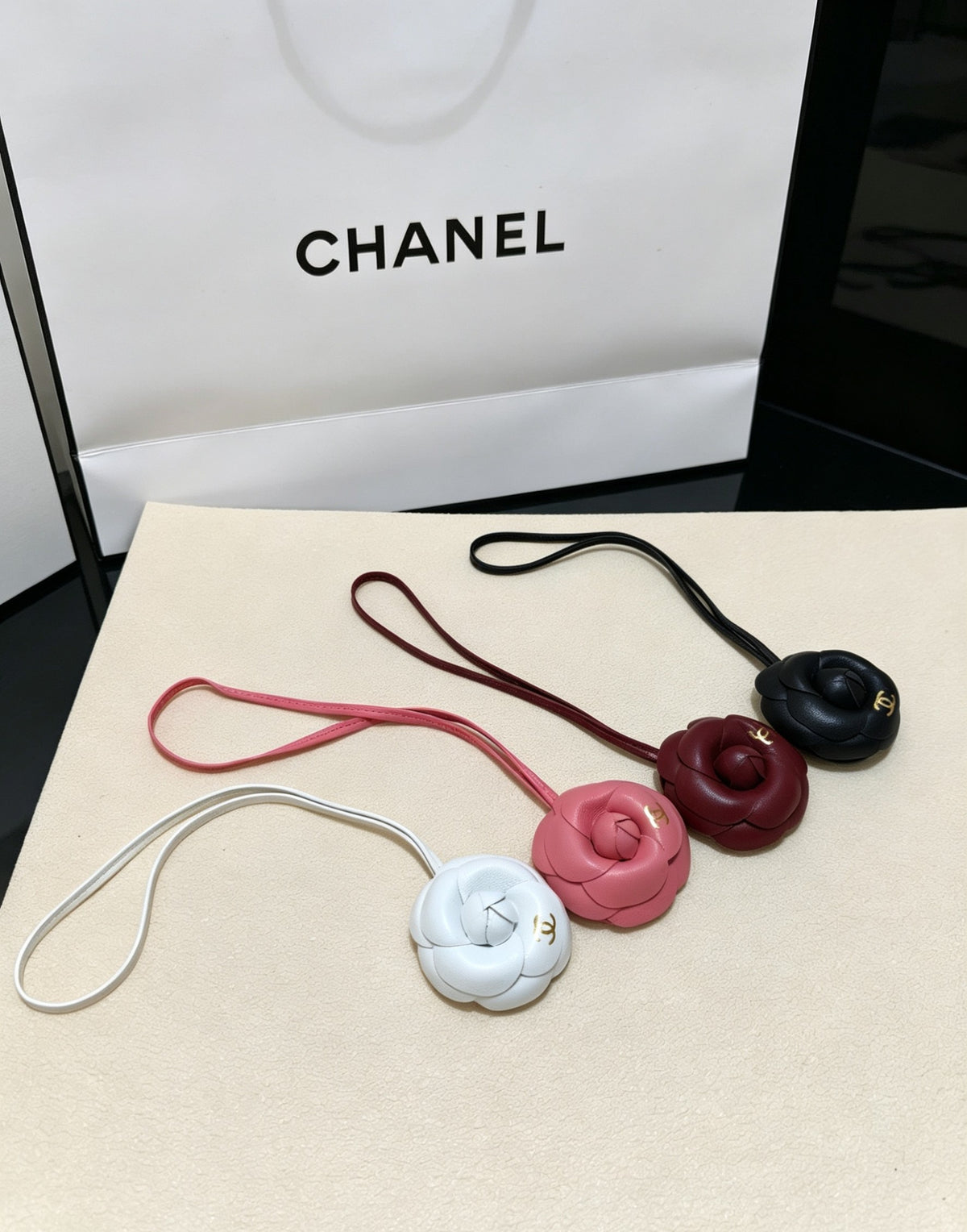 Camellia Jewelry Accessory in Polished Metal-Tone – Camellia Detail – Design 004 main product view