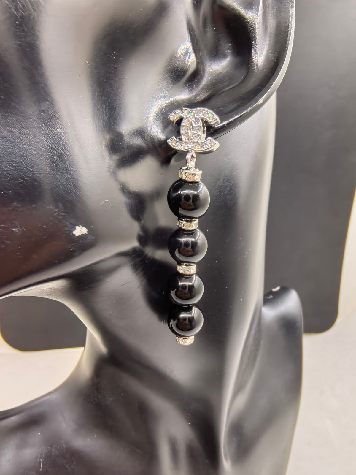 Pearl Pearl-Detail Statement Earrings – Pearl Detail – Design 006 front product view