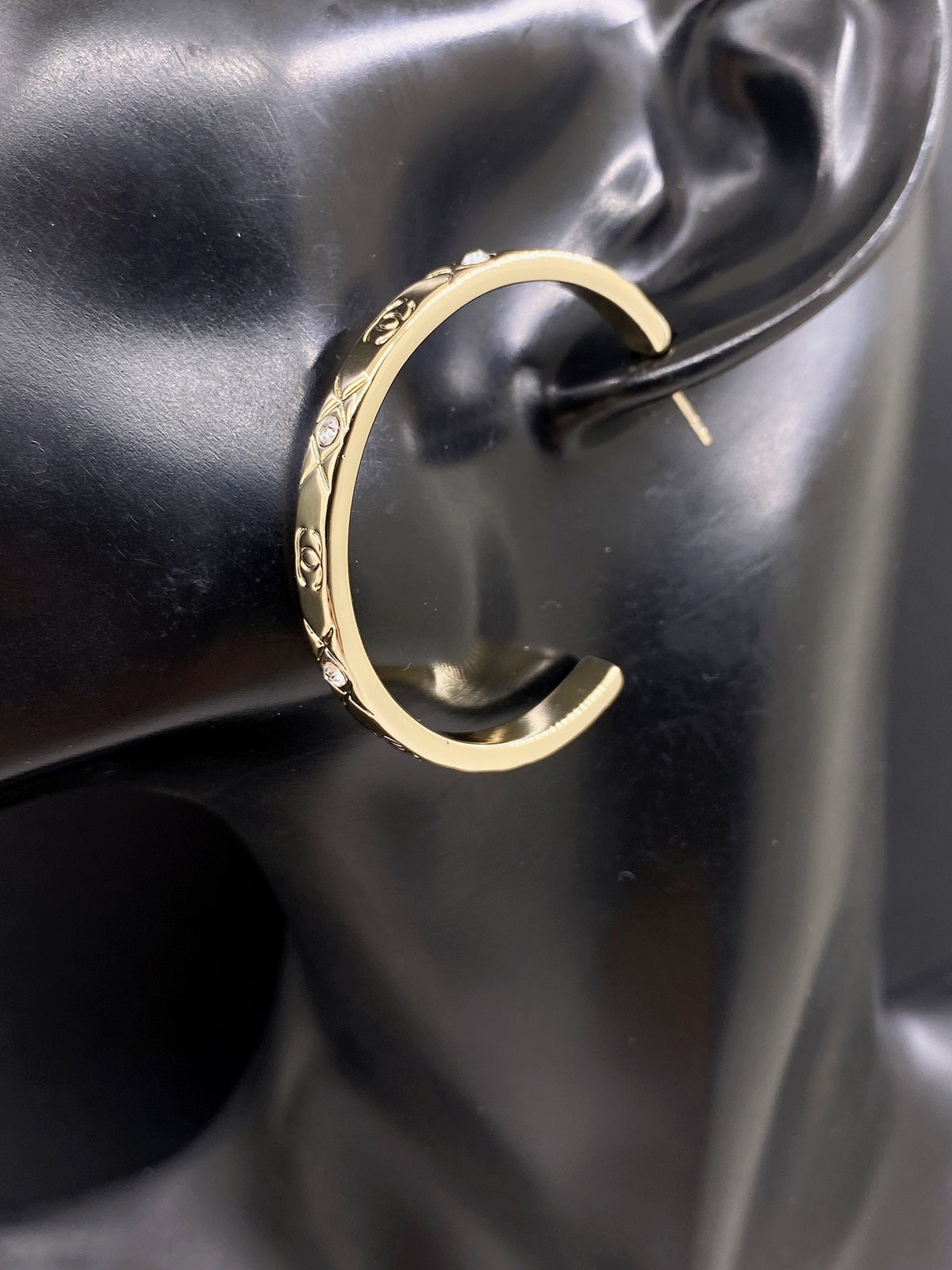 Signature Emblem Jewelry Accessory in Gold-Tone – Design 013 front product view