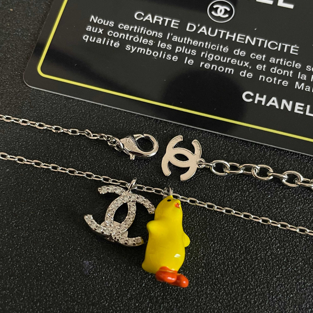 Signature Emblem Pendant Necklace in Polished Metal-Tone – Design 032 main product view
