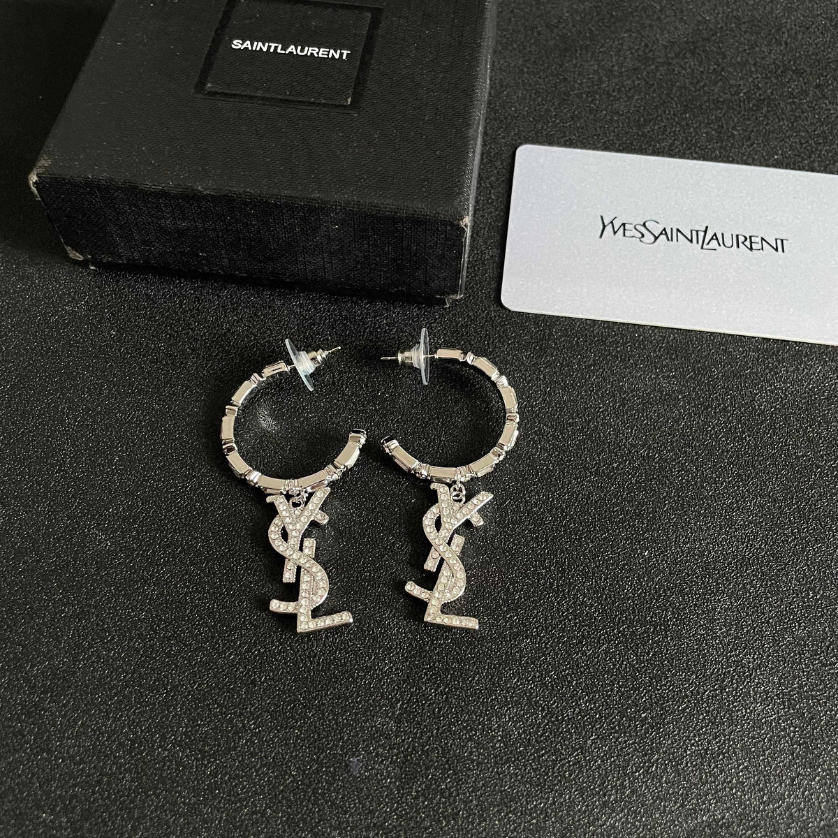 Geometric Emblem Stud Earrings in Silver-Tone – Vintage Detail – Design 002 close-up detail