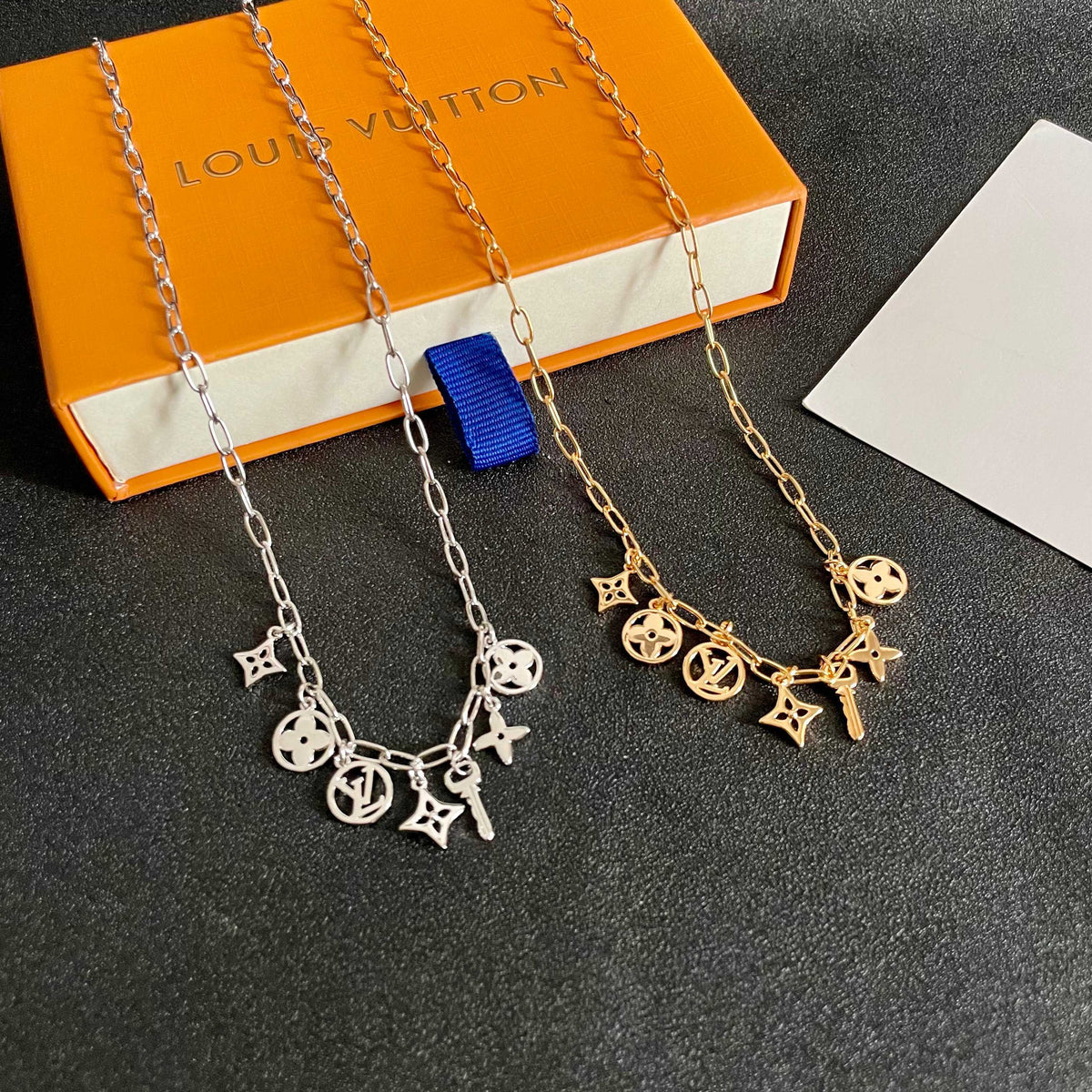 Geometric Emblem Pendant Necklace in Polished Metal-Tone – Design 002 side detail