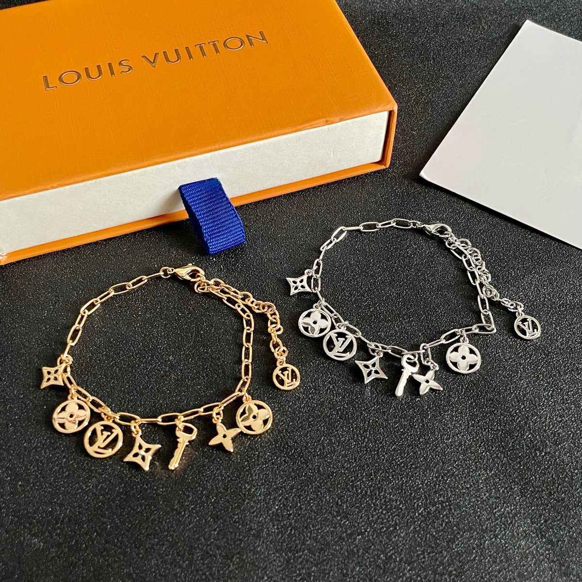 Geometric Emblem Bracelet in Polished Metal-Tone – Design 001 side detail