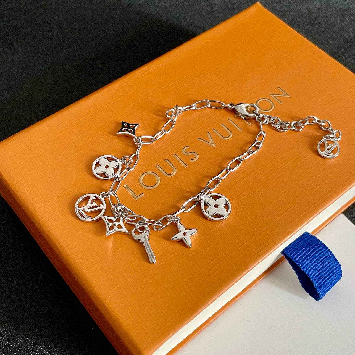 Geometric Emblem Bracelet in Polished Metal-Tone – Design 001 styled product view