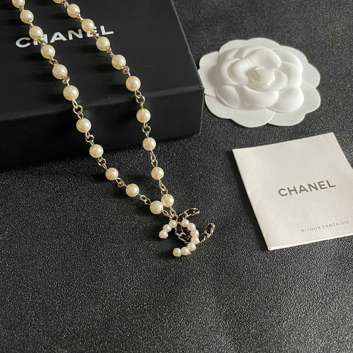Signature Emblem Pendant Necklace in Polished Metal-Tone – Design 024 styled product view