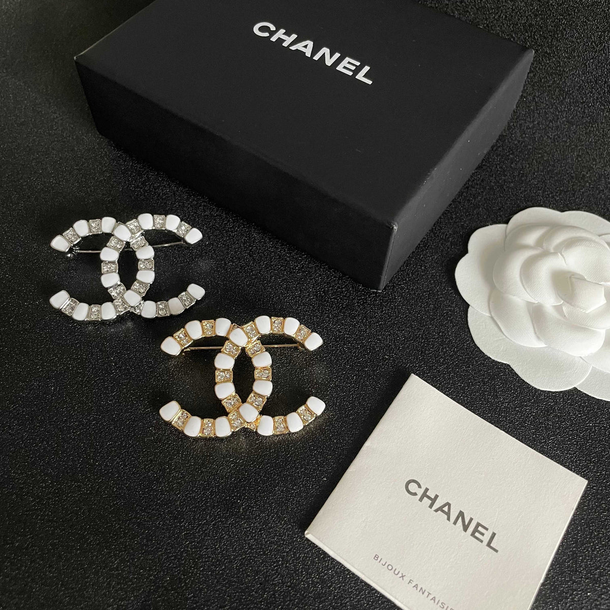 Signature Emblem Brooch in Polished Metal-Tone – Design 012 close-up detail