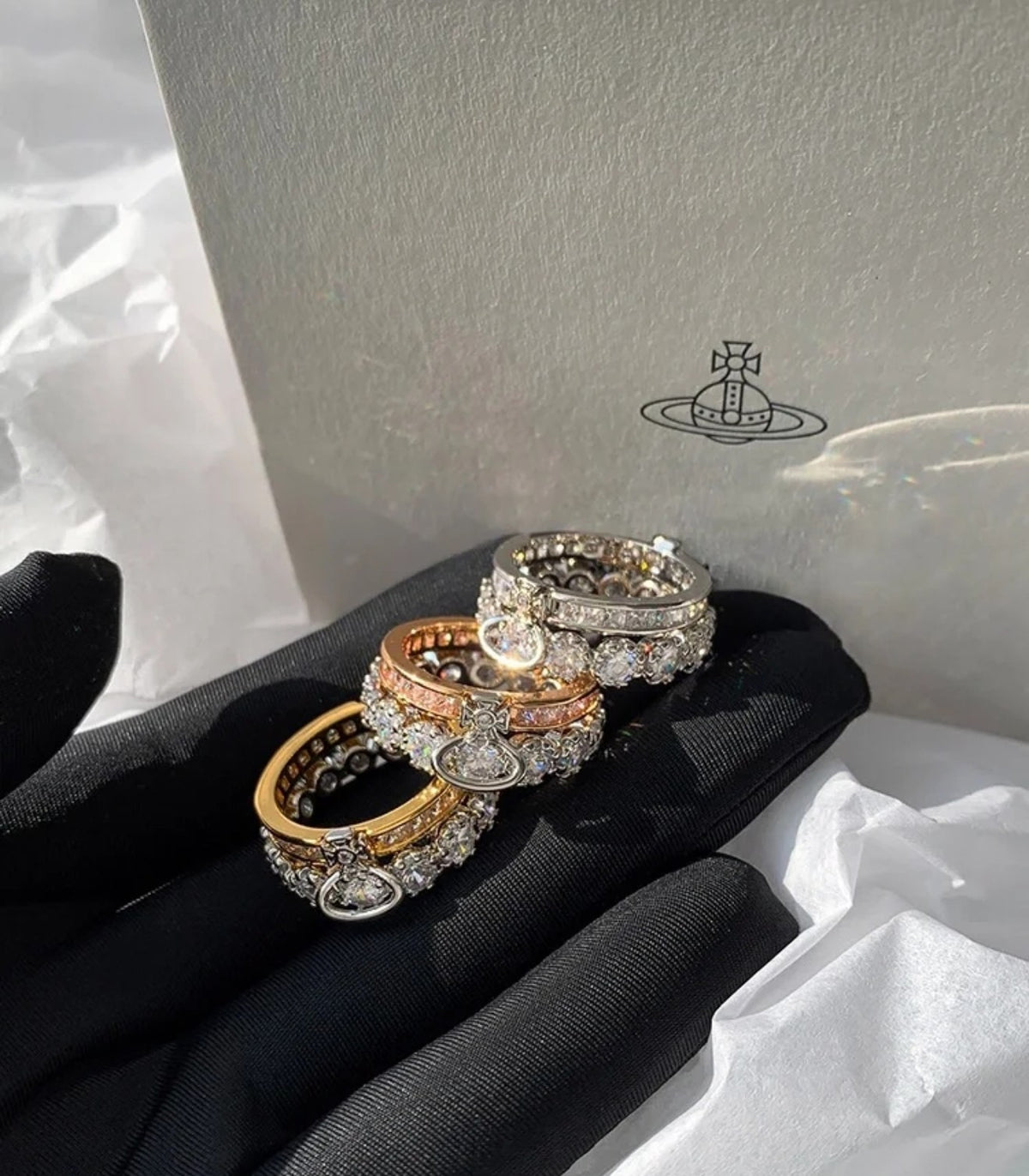 Orb Jewelry Accessory in Polished Metal-Tone – Design 022 main product view