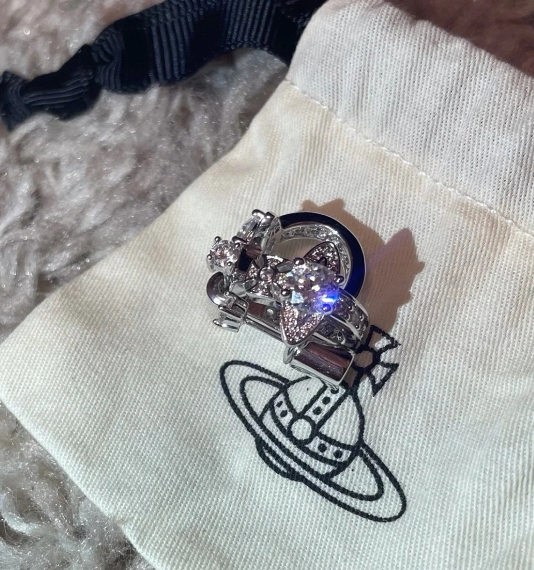 Orb-Inspired Emblem Jewelry Accessory in Polished Metal-Tone – Design 014 styled product view