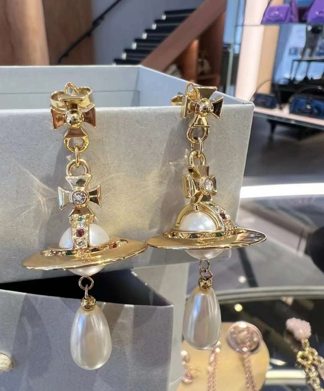 Orb-Inspired Emblem Jewelry Accessory in Polished Metal-Tone – Design 011 styled product view