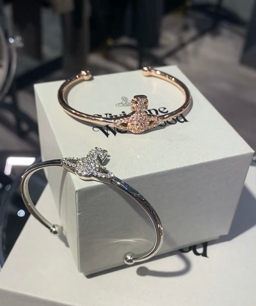 Orb Bangle in Gold-Tone front product view