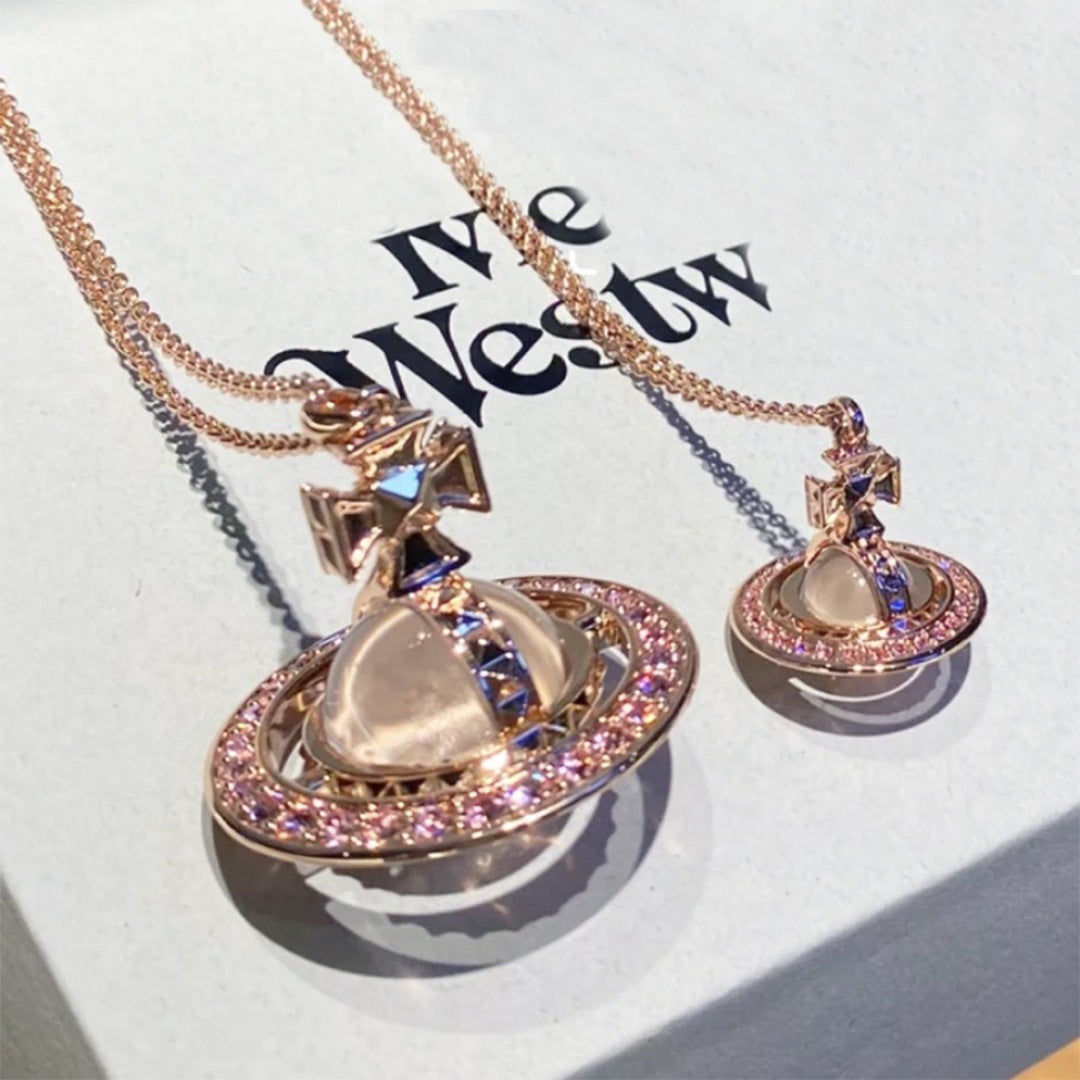 Large Orb Long Pendant Necklace – Large styled product view