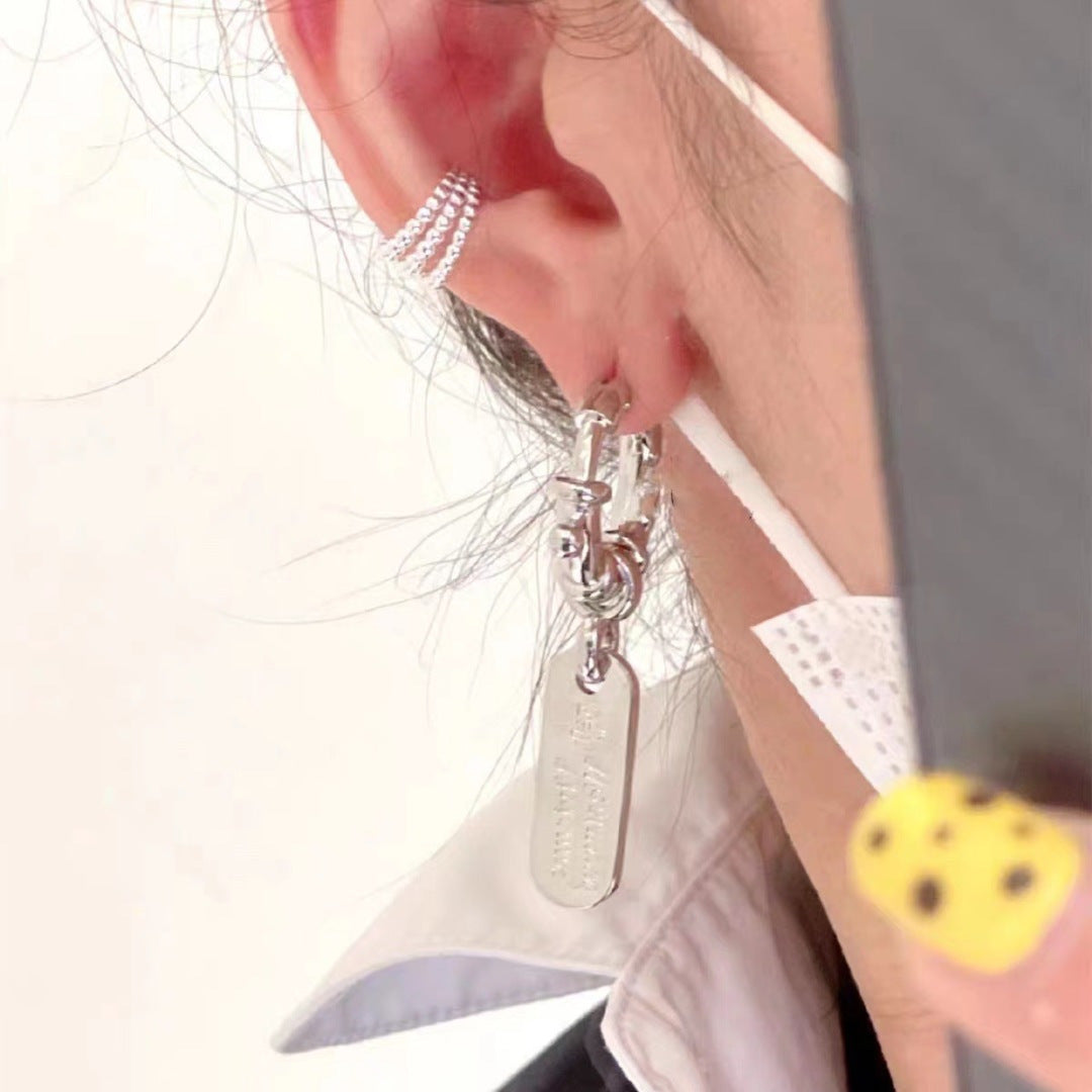 Orb Statement Earrings in Polished Metal-Tone – Design 002 front product view