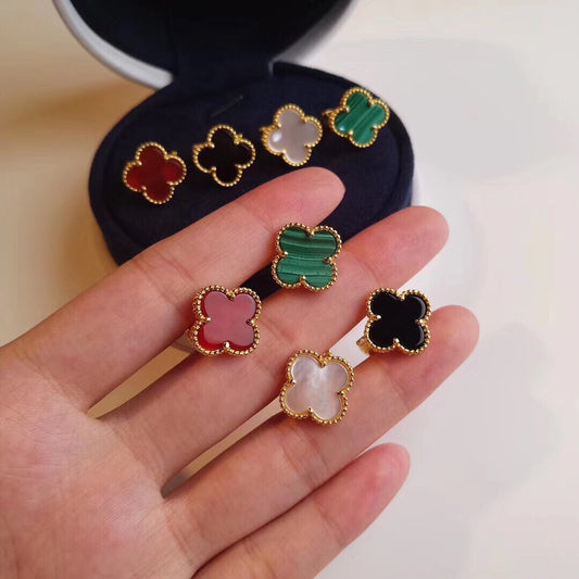 Clover Stud Earrings in Gold-Tone main product view