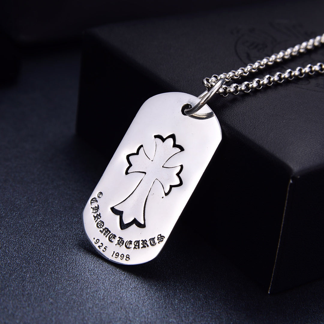 Signature Emblem Jewelry Accessory in Polished Metal-Tone – Design 064 detail view