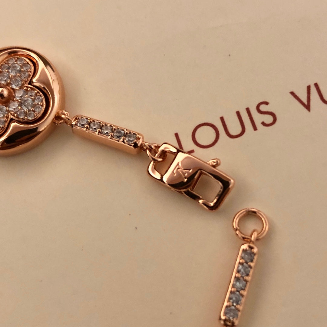 Geometric Emblem Bracelet in Polished Metal-Tone – Design 008 side detail
