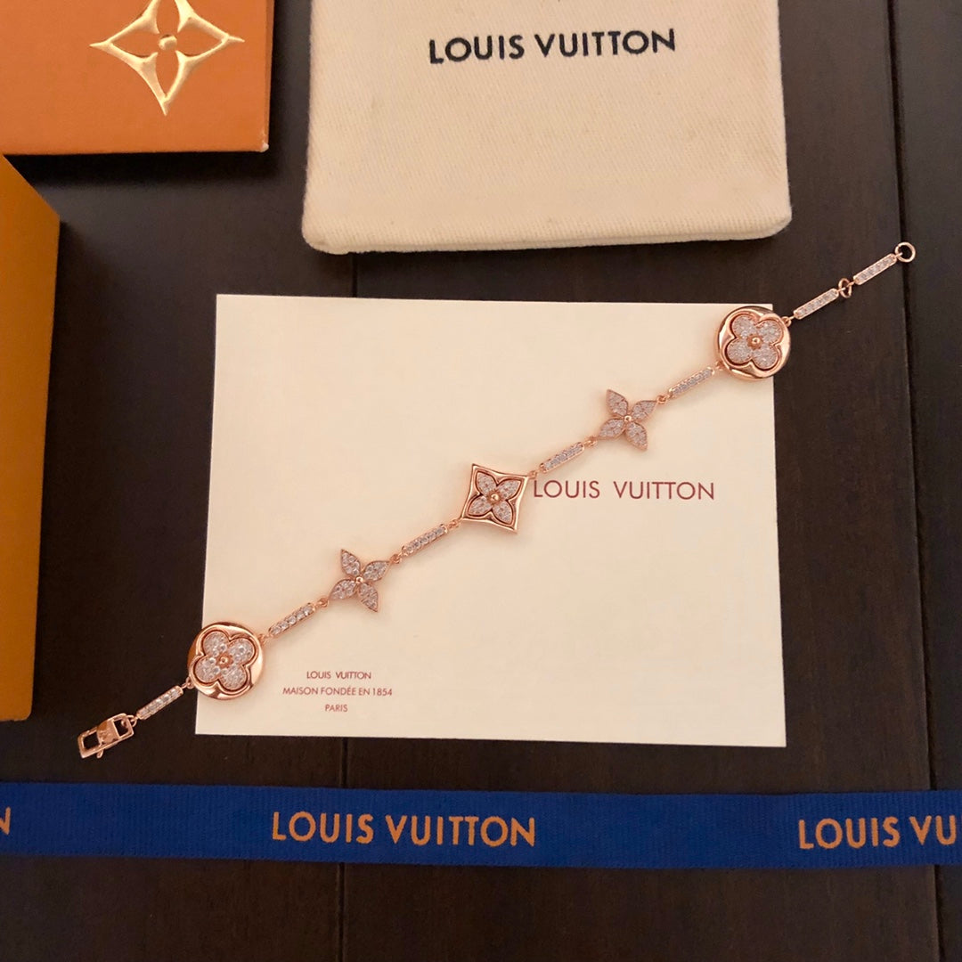 Geometric Emblem Bracelet in Polished Metal-Tone – Design 008 front product view