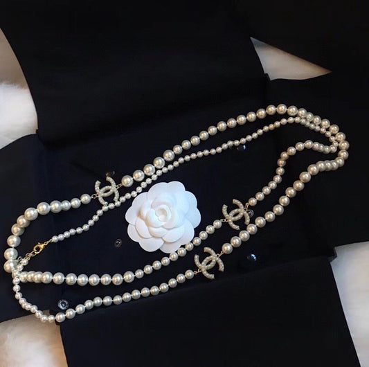 Signature Emblem Pendant Necklace in Gold-Tone – Design 046 main product view