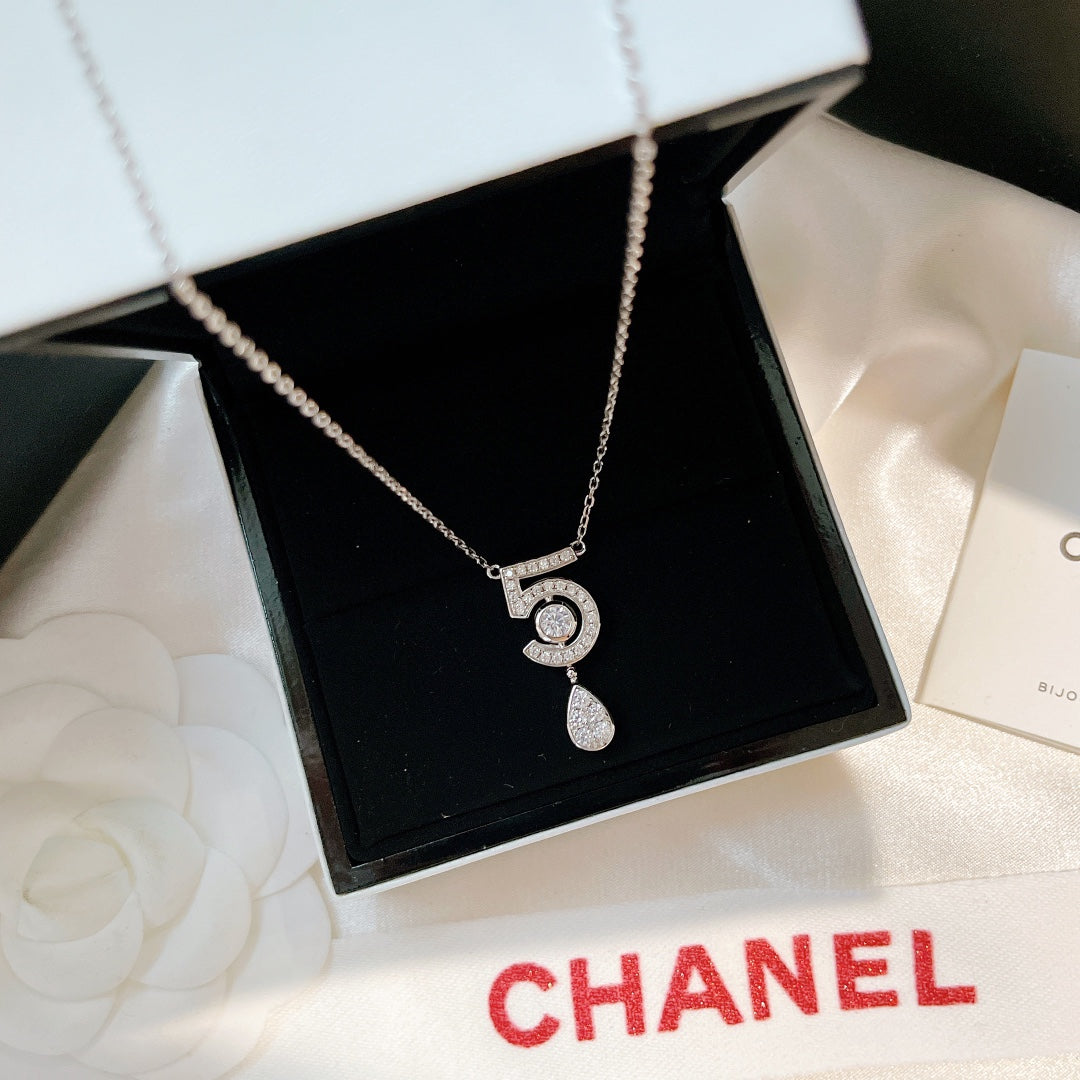 Signature Emblem Pendant Necklace in Polished Metal-Tone – Design 037 main product view