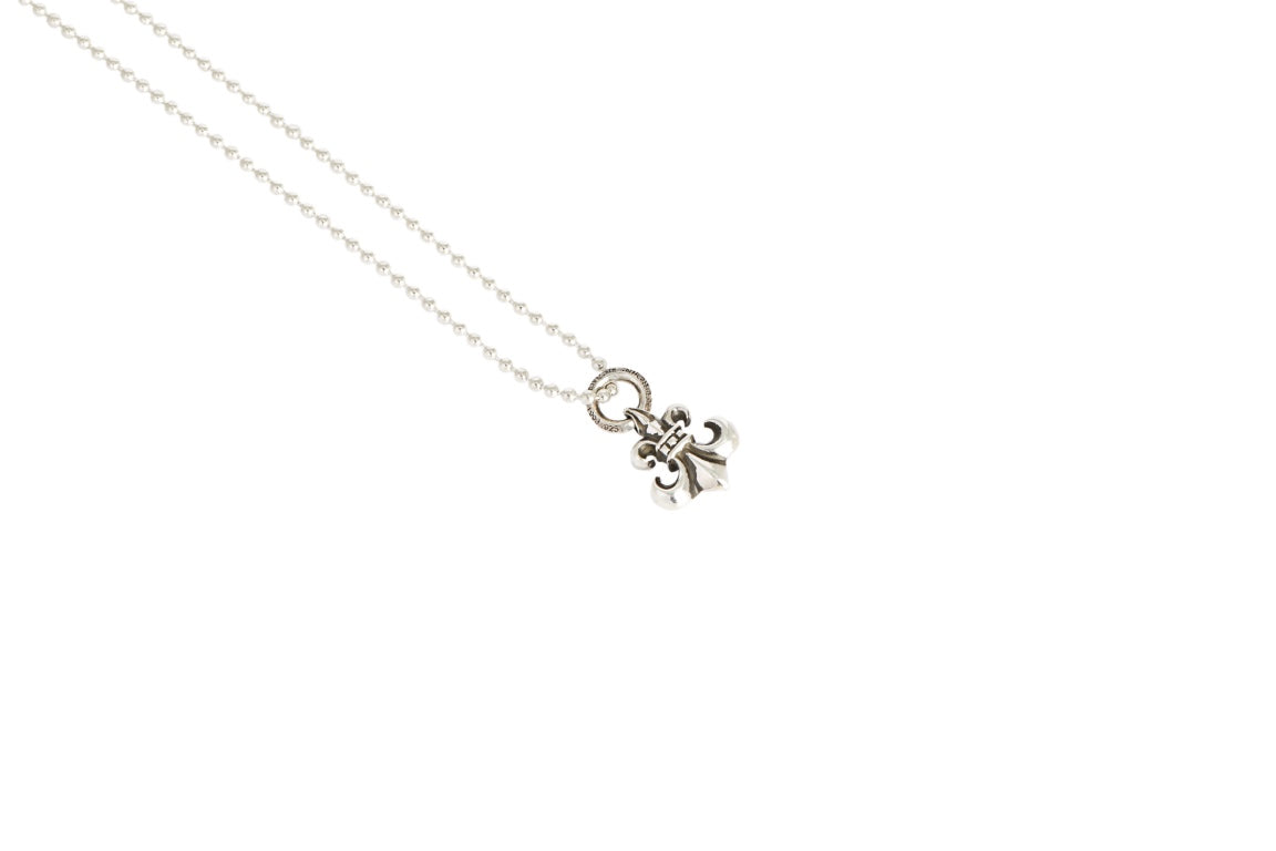 Signature Emblem Pendant in Polished Metal-Tone – Design 003 side detail