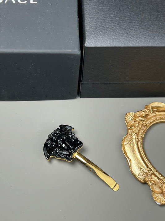 Statement Emblem Jewelry Accessory in Polished Metal-Tone – Design 02 main product view