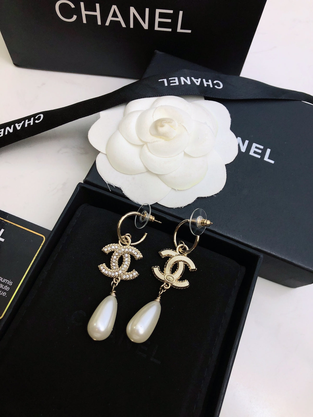 Signature Emblem Stud Earrings in Polished Metal-Tone – Design 091 close-up detail