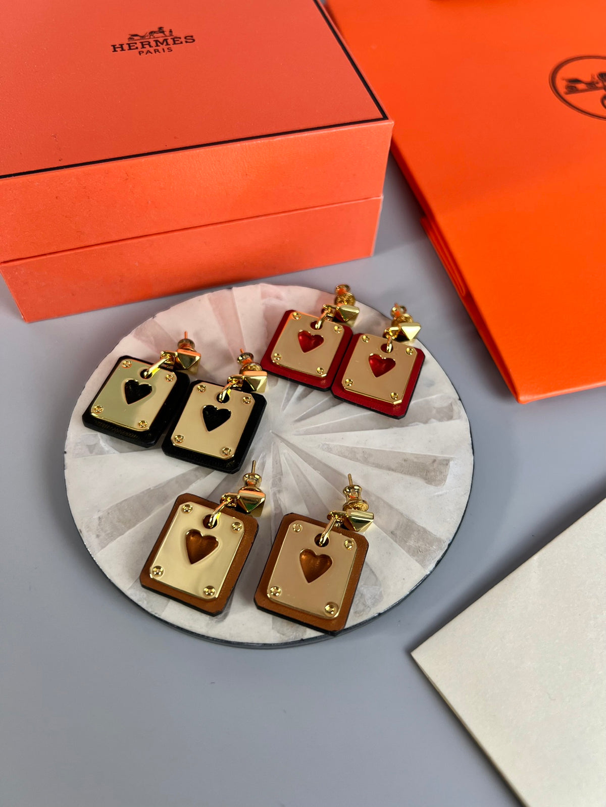 Horse Statement Earrings in Gold-Tone front product view