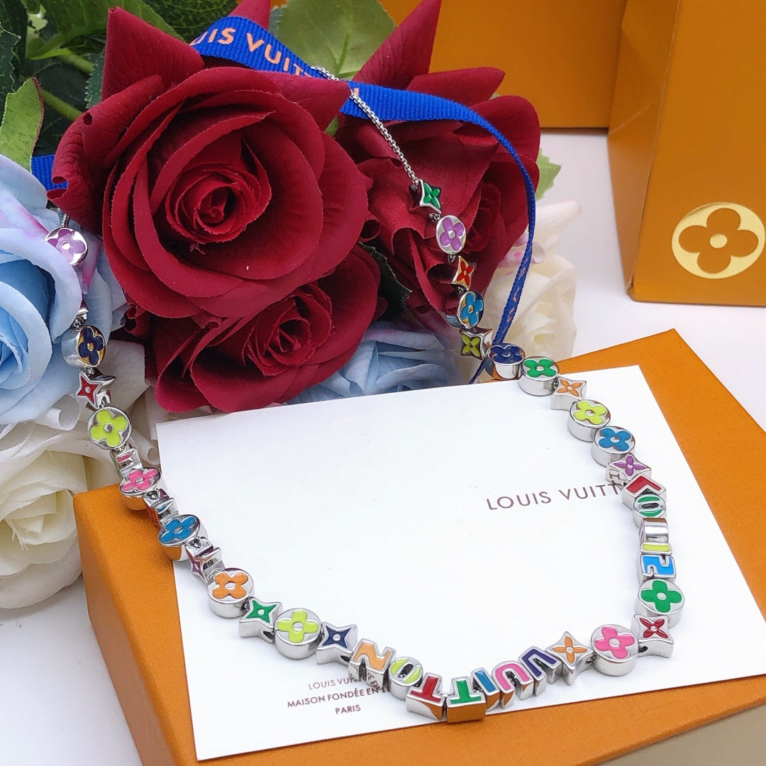 Letter Emblem Bracelet in Gold-Tone – Design 005 side detail