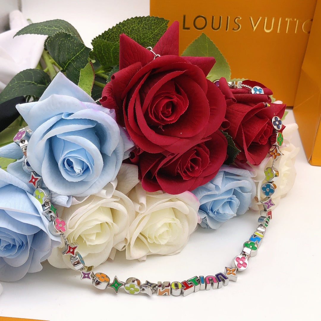 Letter Emblem Bracelet in Gold-Tone – Design 005 main product view