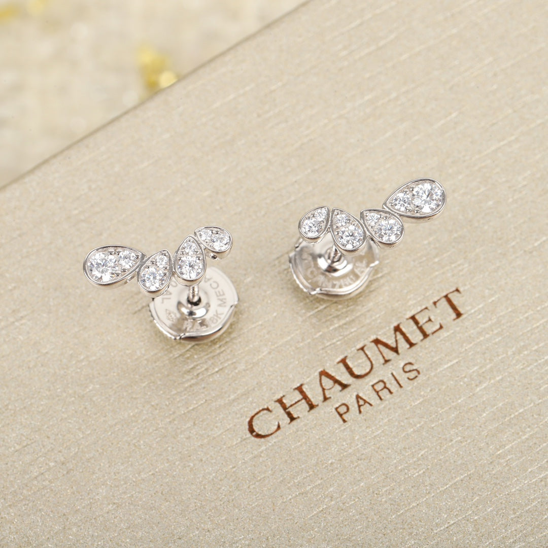 Signature Emblem Crystal-Accent Statement Earrings – Design 010 front product view