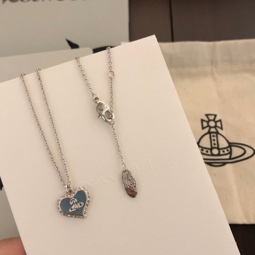 Orb Pendant Necklace in Silver-Tone – Silver Detail styled product view