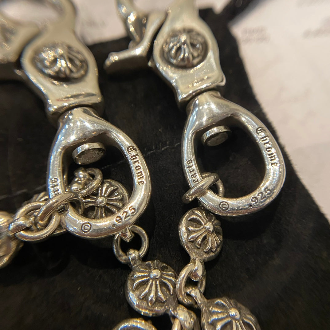Signature Emblem Jewelry Accessory in Polished Metal-Tone – Design 045 styled product view