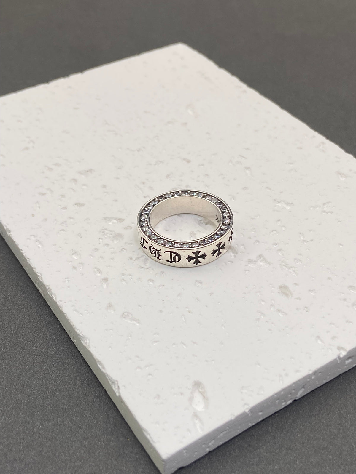 Cross Statement Ring in Metal-Tone – Design 17 front product view