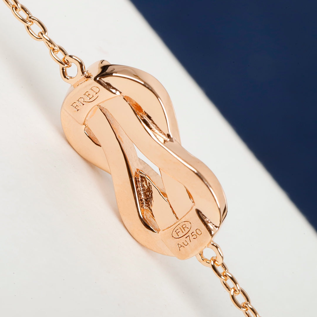 Signature Emblem Bracelet in Polished Metal-Tone – Design 034 close-up detail
