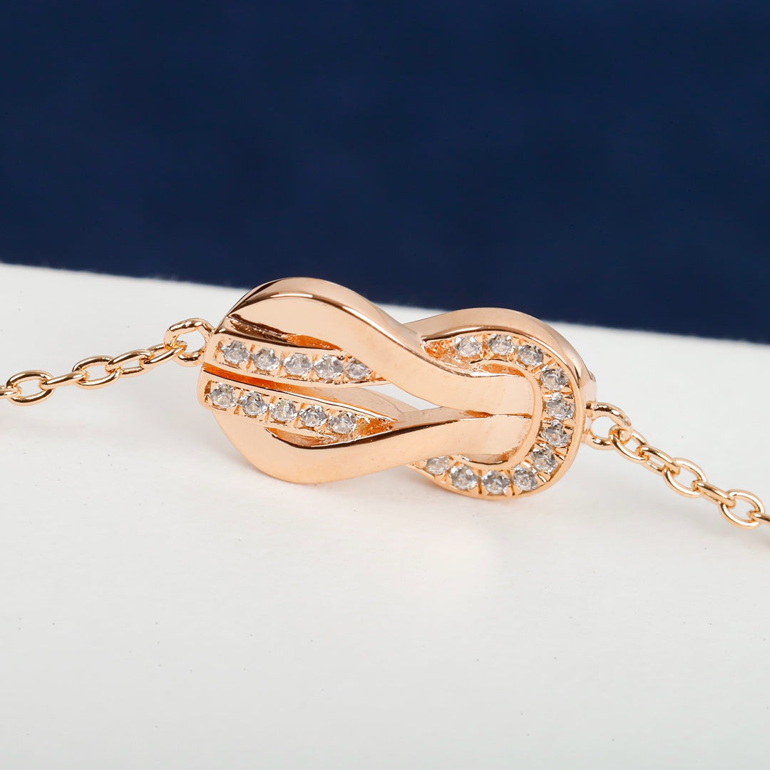 Signature Emblem Bracelet in Polished Metal-Tone – Design 034 side detail