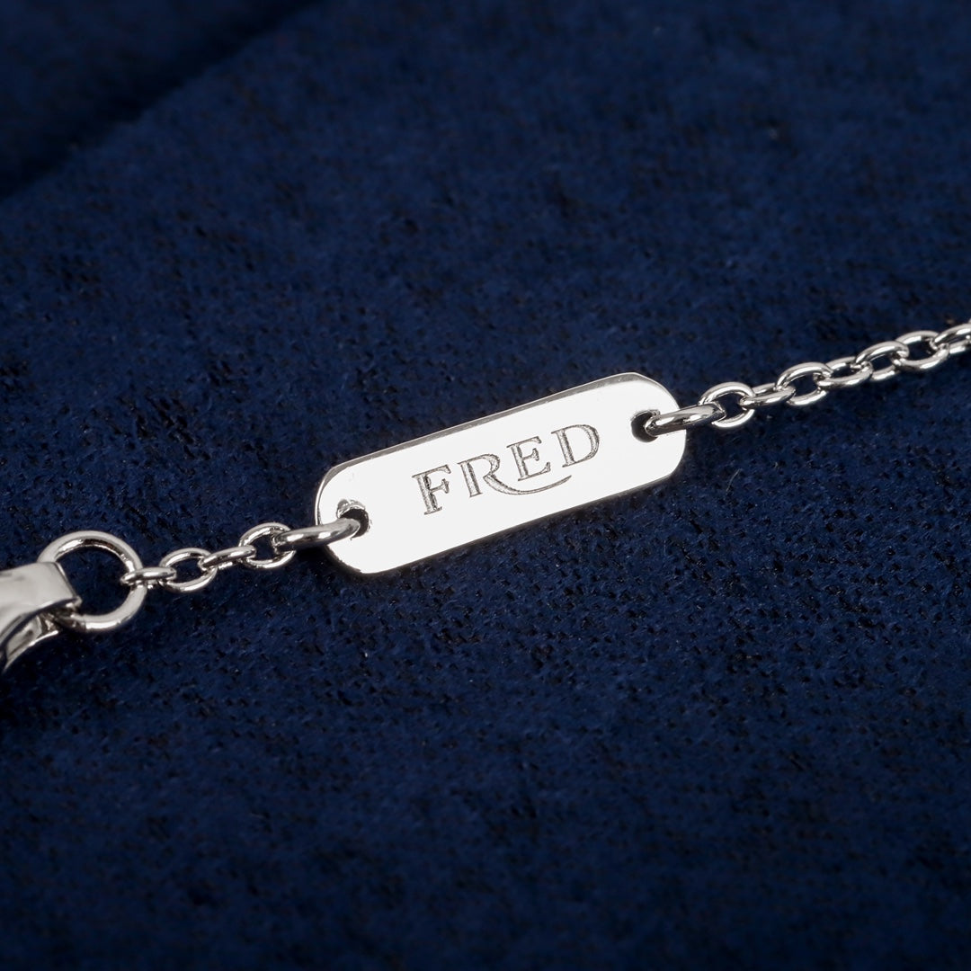 Signature Emblem Bracelet in Polished Metal-Tone – Design 034 styled product view