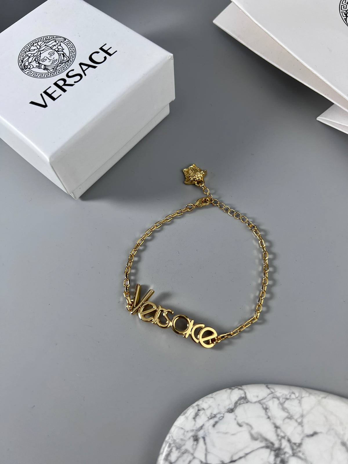 Statement Emblem Statement Bracelet in Polished Metal-Tone – Design 04 main product view